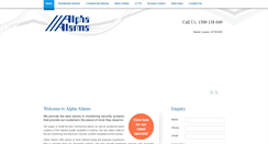 Desktop Screenshot of alphaalarms.com.au